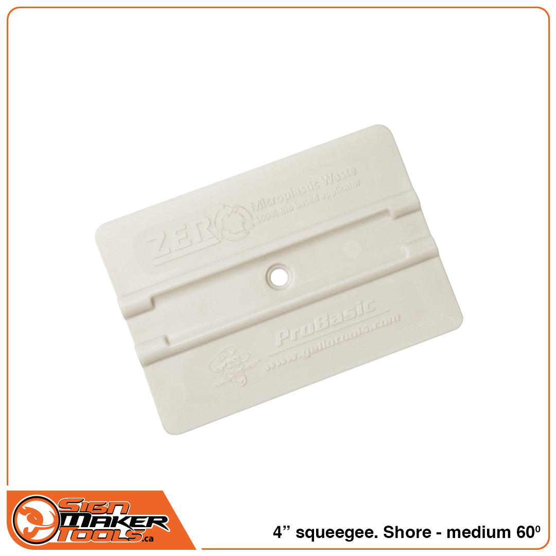 Eco-friendly ProBasic ZERO squeegee made from bio-plastic for sign making