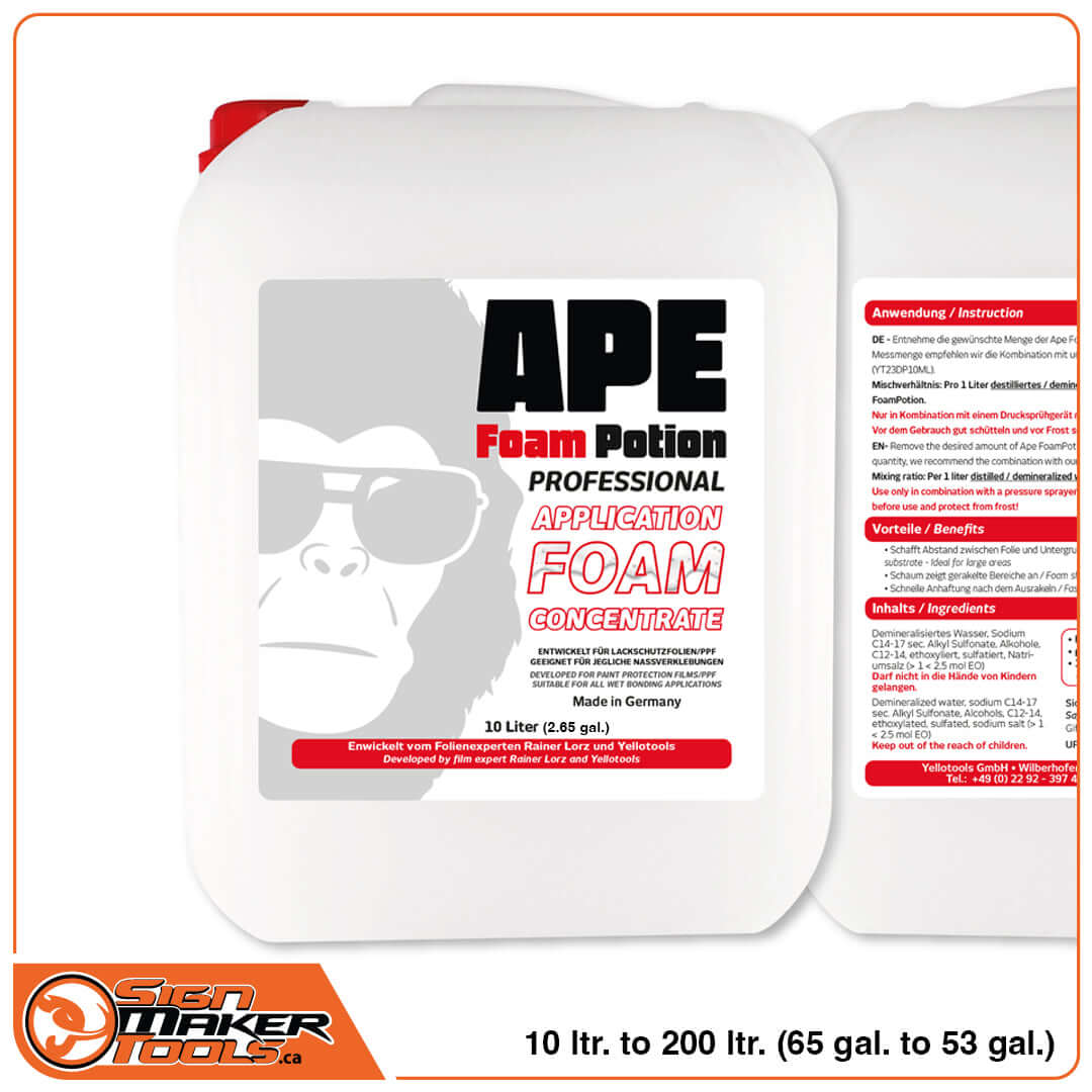 APE FoamPotion MAXX 10L canister – professional PPF application foam concentrate