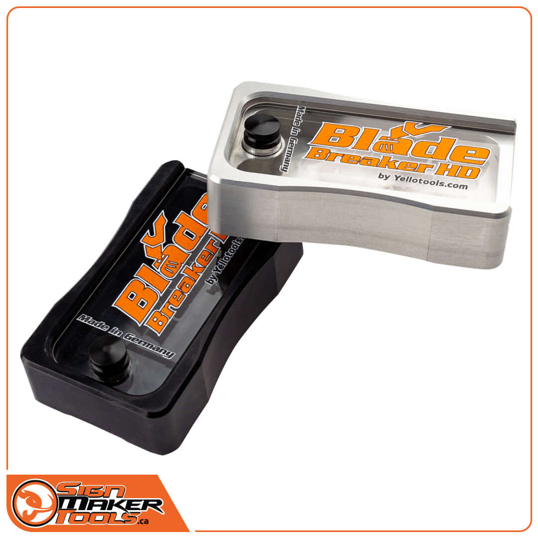 Blade Breaker HD utility knife blade snapper in black and silver editions