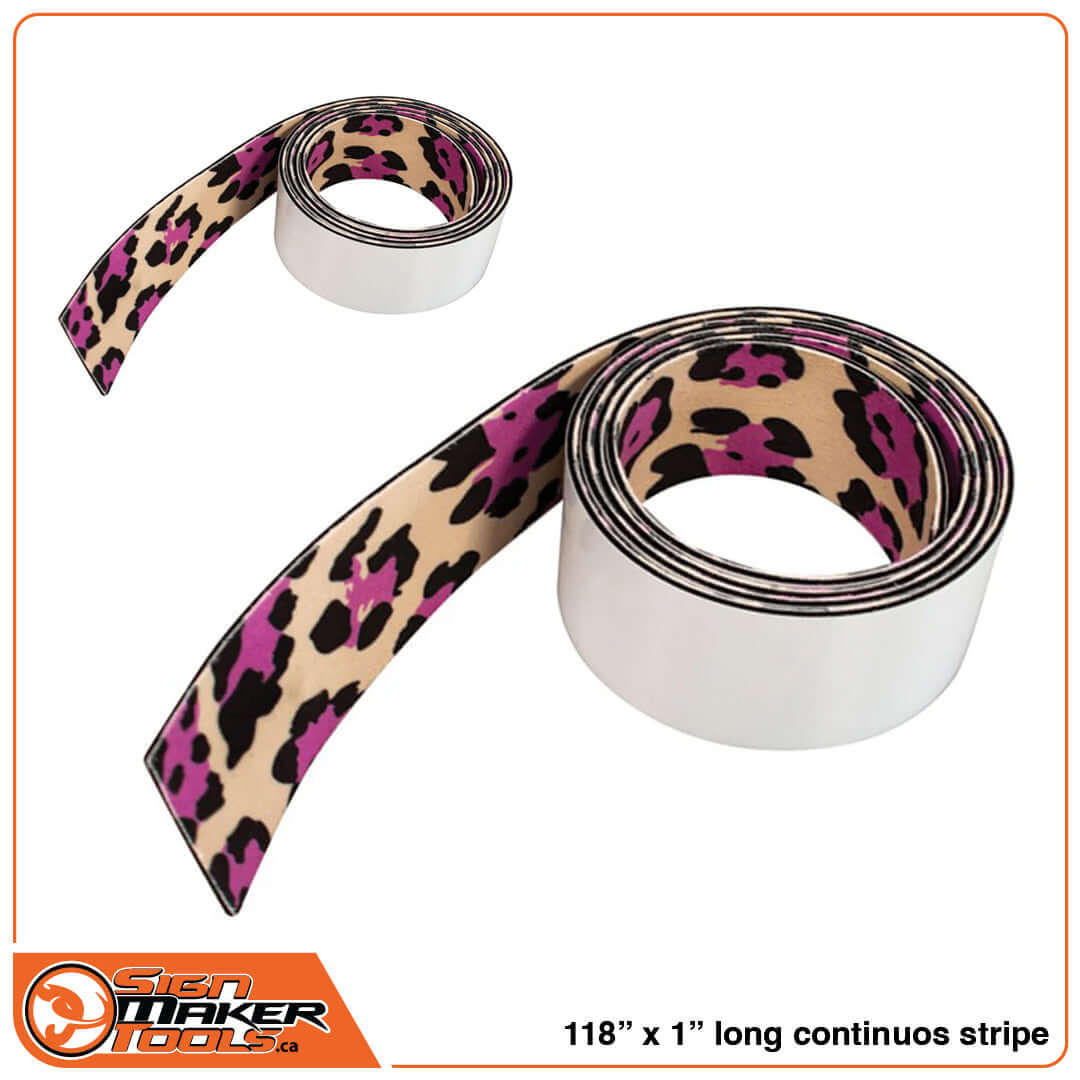 Camouflage print MicroFine squeegee buffer strip unrolled on white background