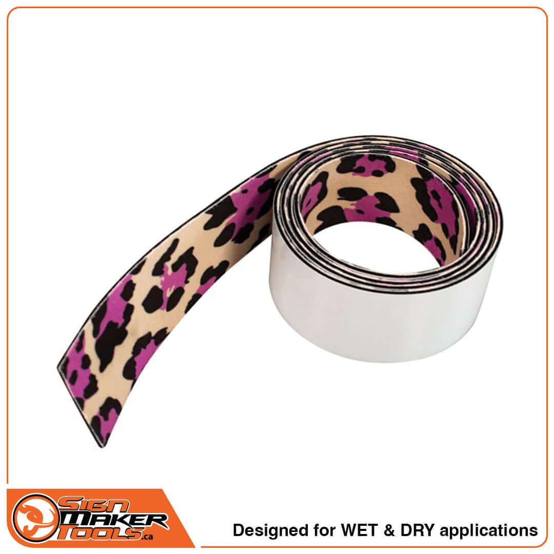 Camouflage pattern squeegee edge protector roll for wet and dry applications