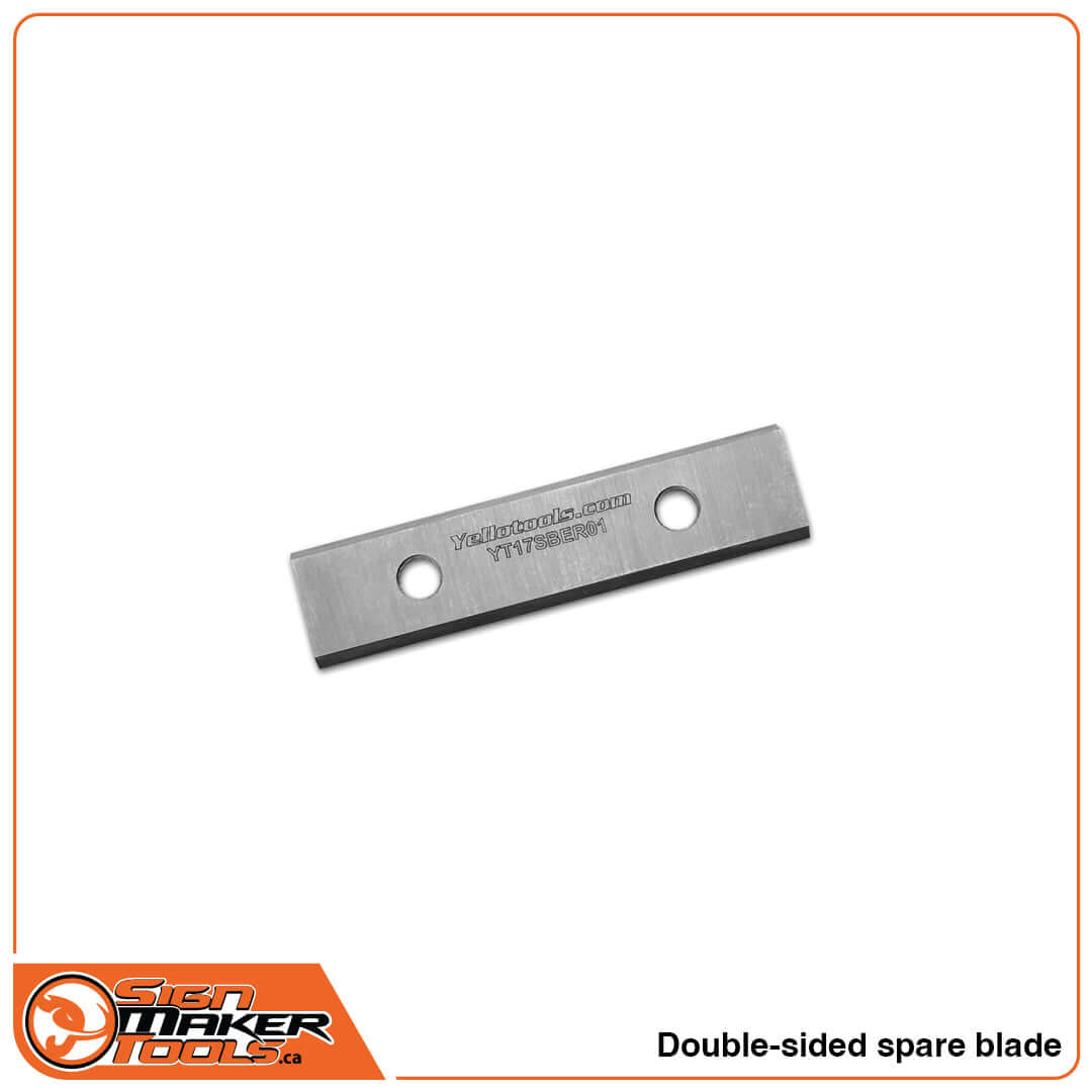 Double-sided spare blade for AngelRacer sign trimming tool