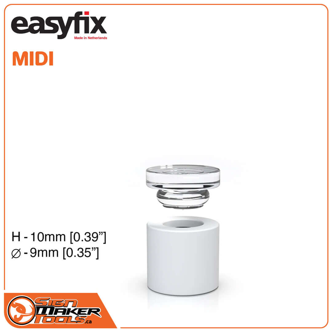 Easyfix MIDI standoff system for dimensional letter installation