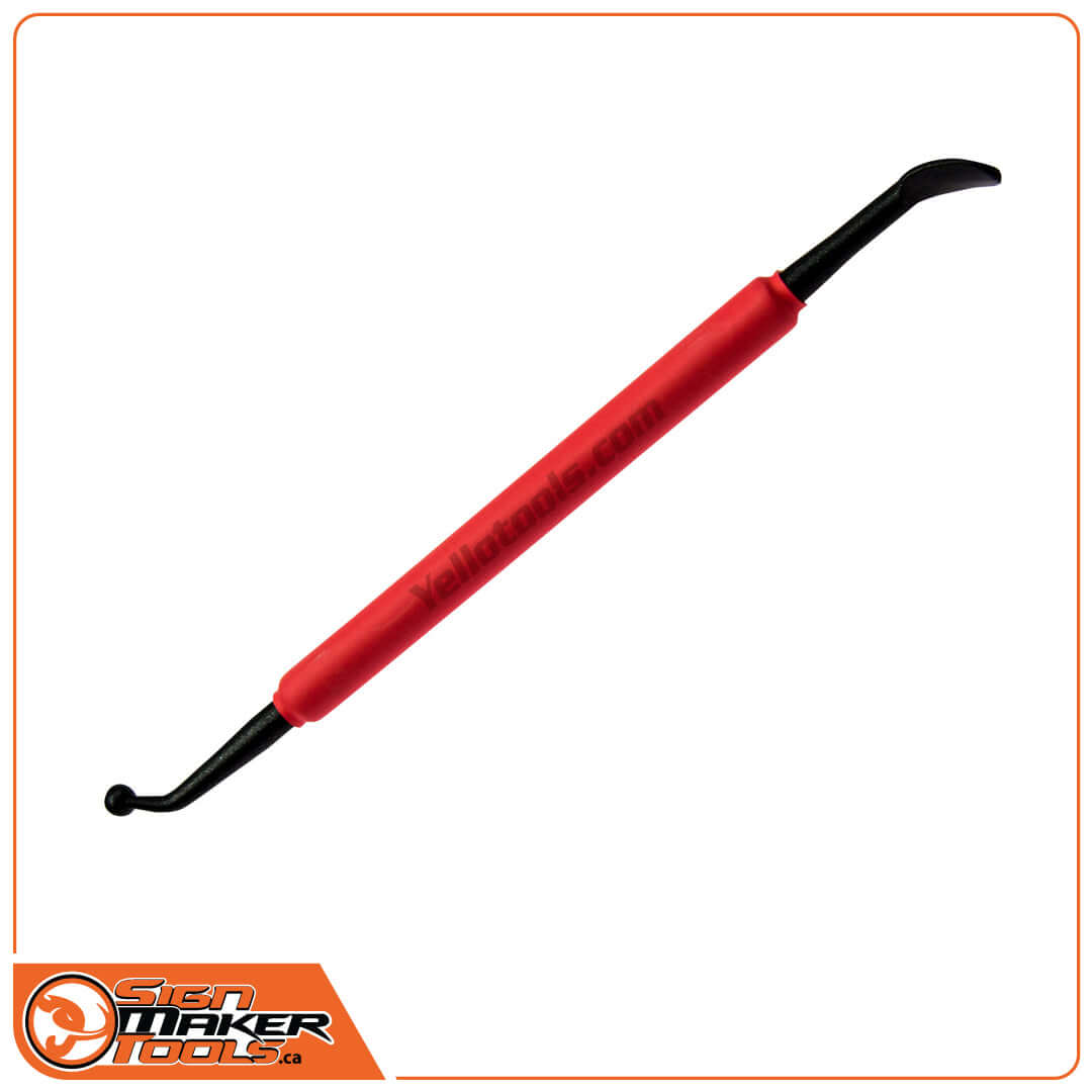 LacyTip HD heavy-duty steel stick tool with red handle for vinyl installation