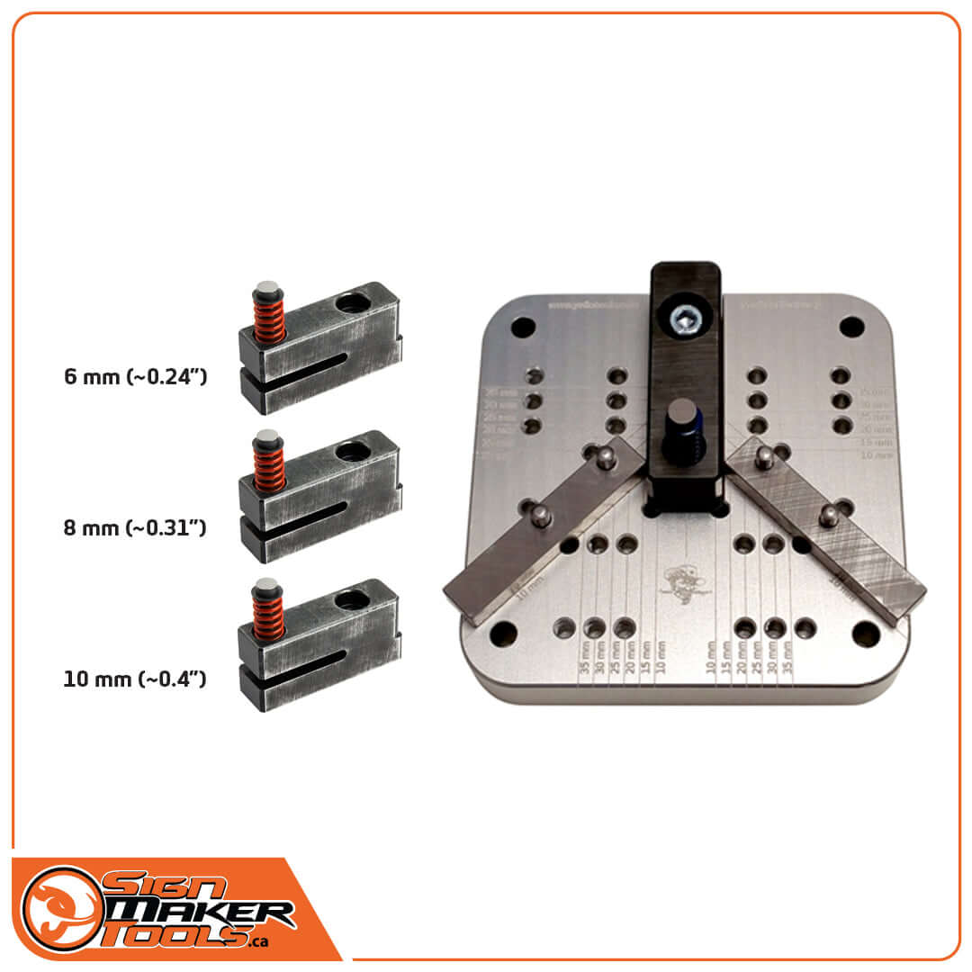 PowerPunch Hole Module set with guide plate and three metric punchers