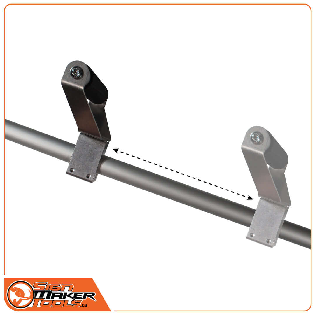 Adjustable ergonomic handles on StreetRoller Flexi floor wrapping tool