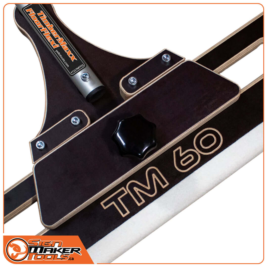 Detailed look at the TM 60 TimberMAXX squeegee adapter bracket