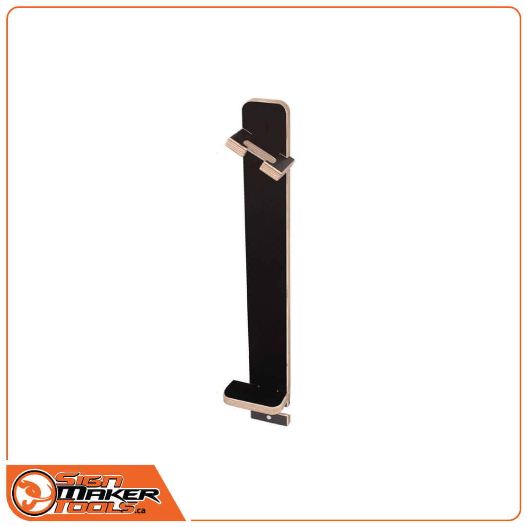 TimStick Station holder made of coated Multiplex wood in black finish