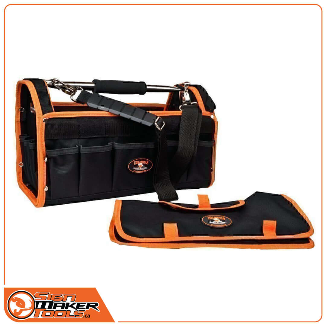 Sign Maker Pro Tool Bag with detachable cover and reinforced shoulder strap