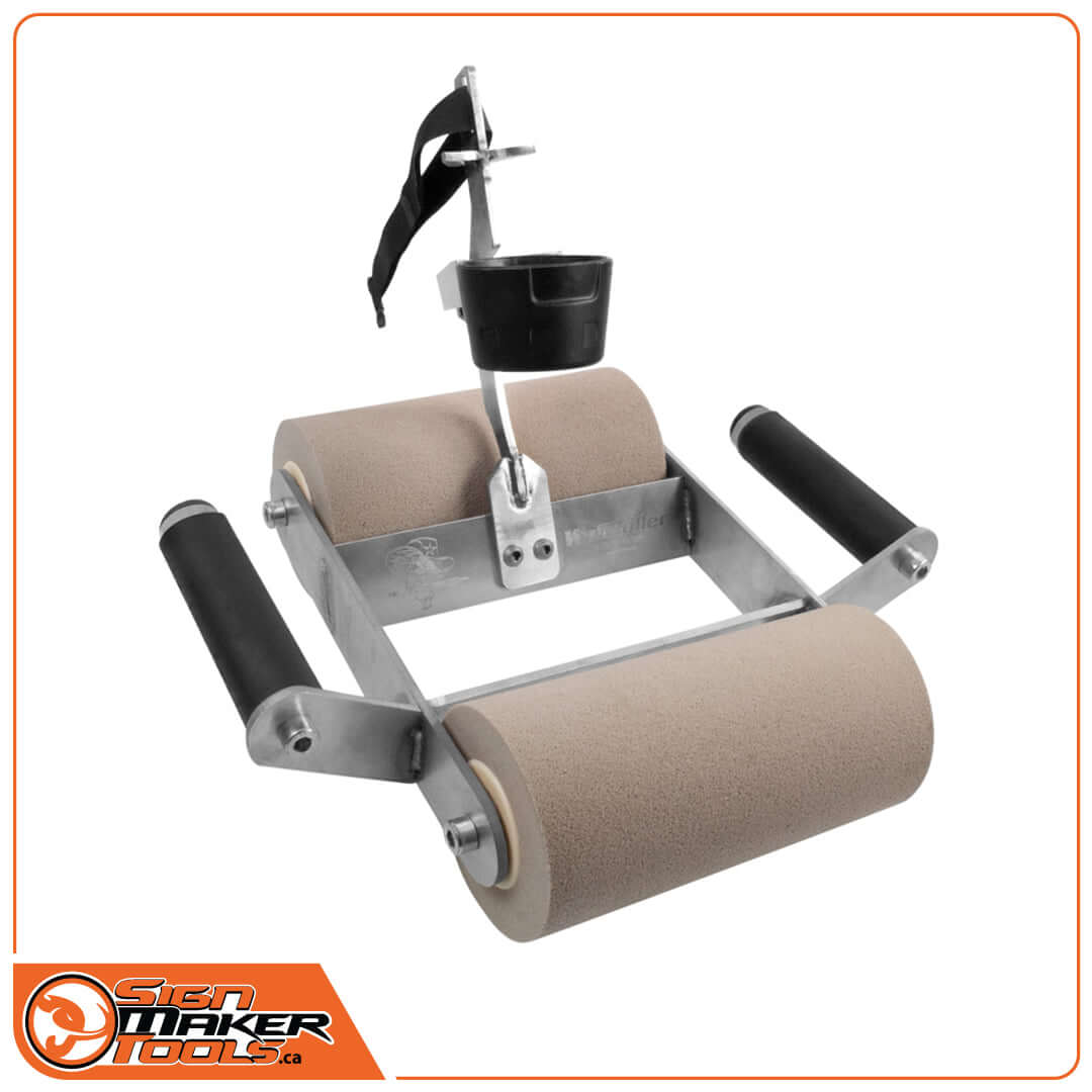 WallRoller HOT tool with dual foam rollers and quick-release bracket