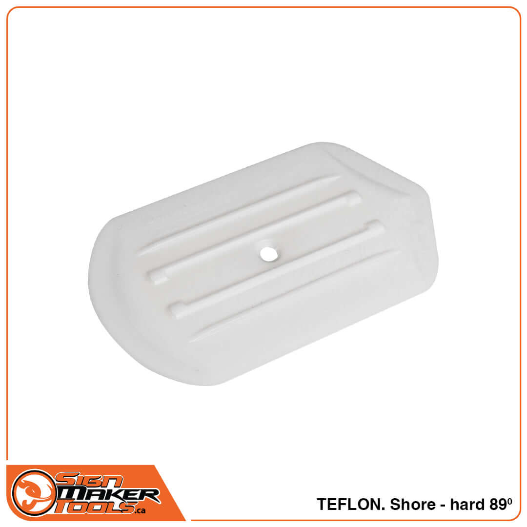 White Teflon ProWrap 360 squeegee, hard 89 Shore for seals and window frames