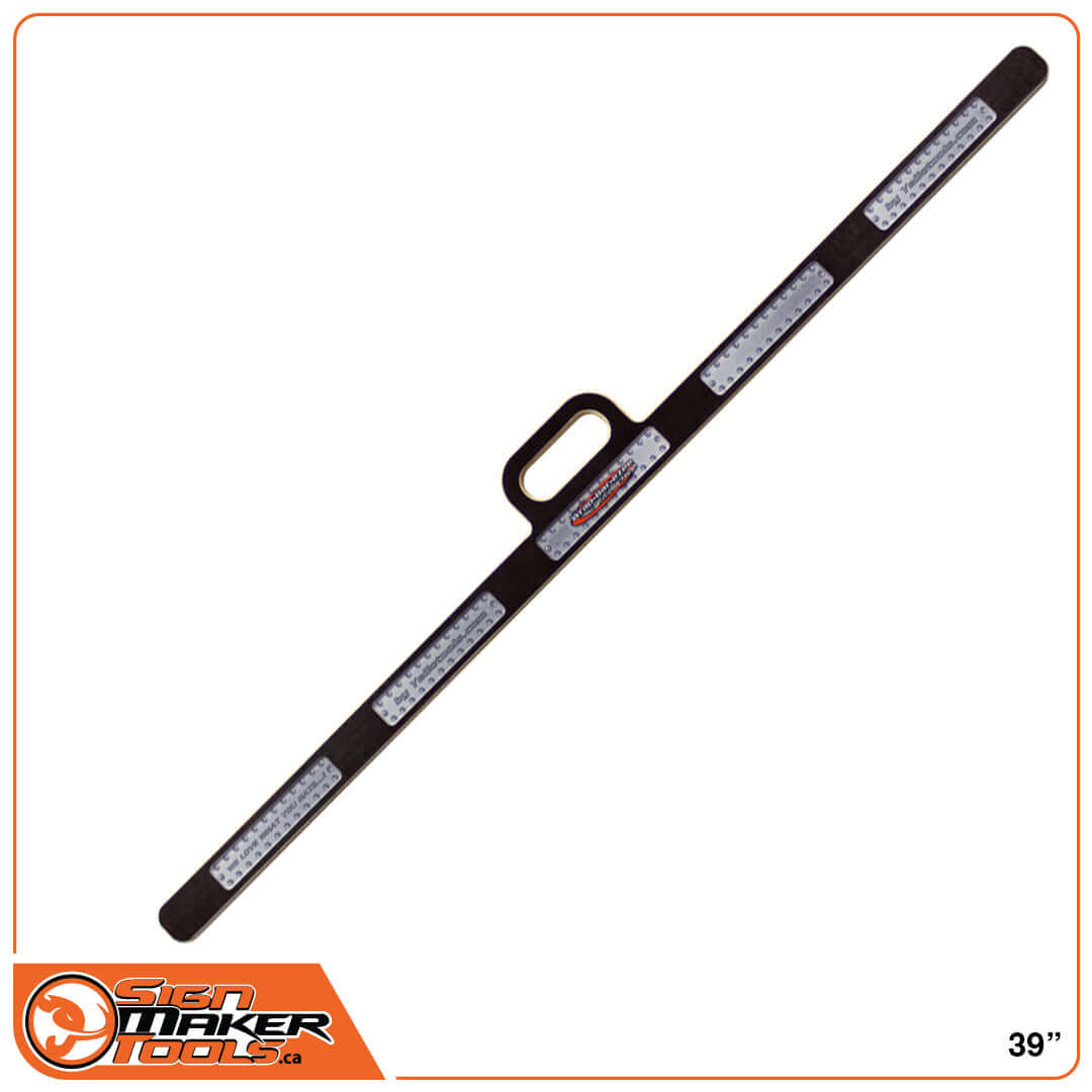Wrap-Bar-Ezee 39 inch car vinyl pre-tensioning tool with handle, on white background