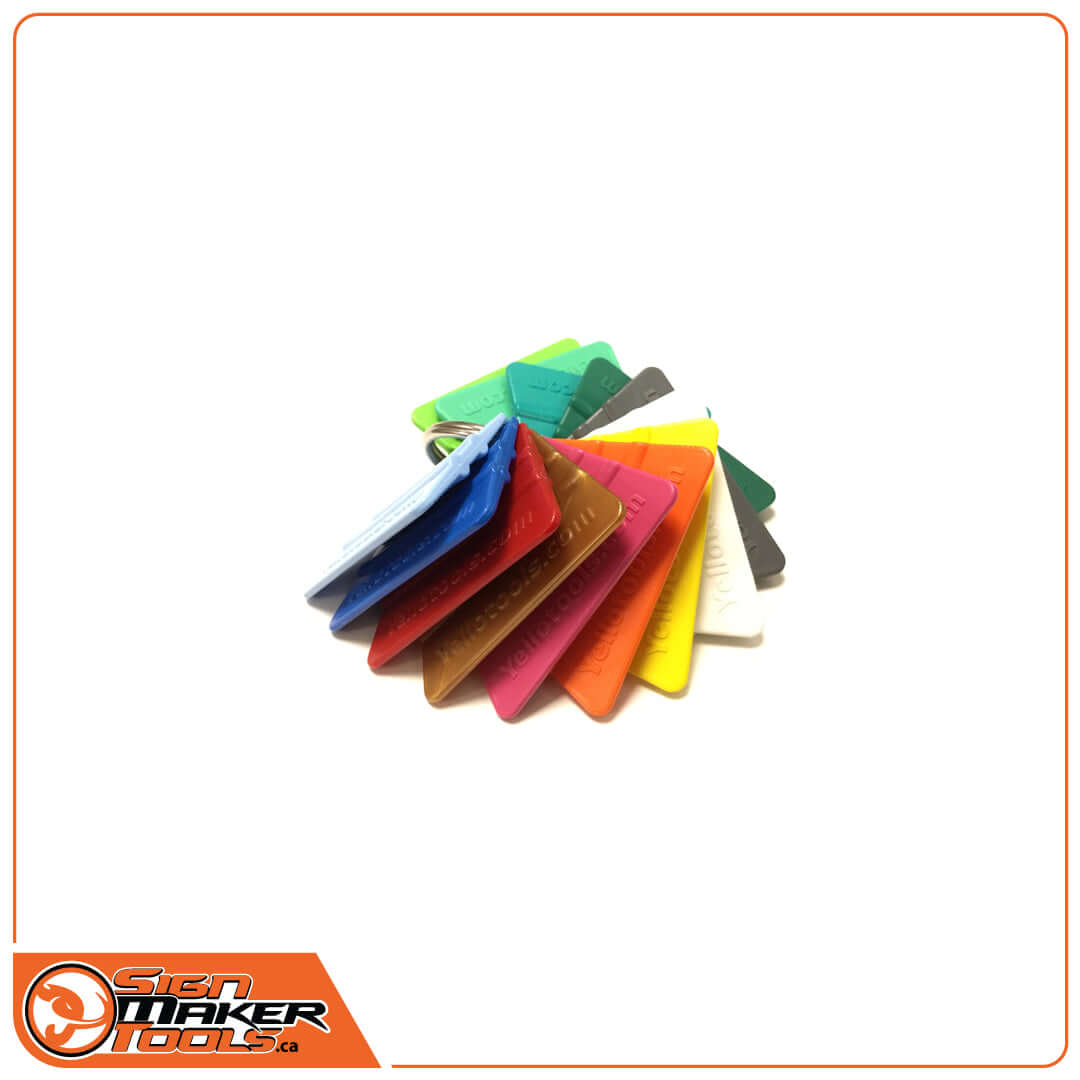 Colorful Mini FUN Squeegees and accessories for professional sign making and car wrapping from Massive Impact Media Ltd.