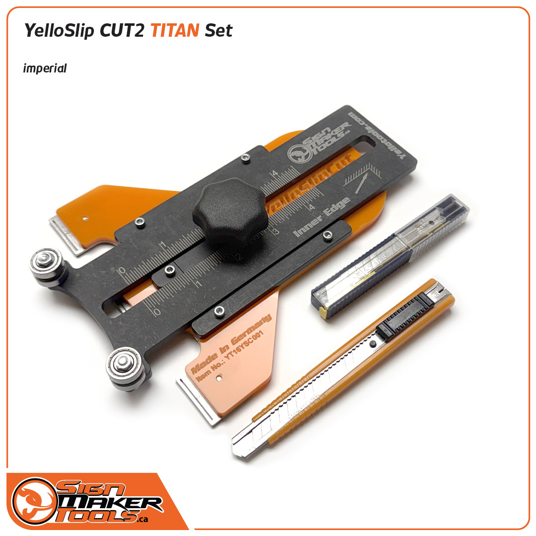 YelloTools YelloSlip Cut2 deburring and finishing tool for precise signmaking