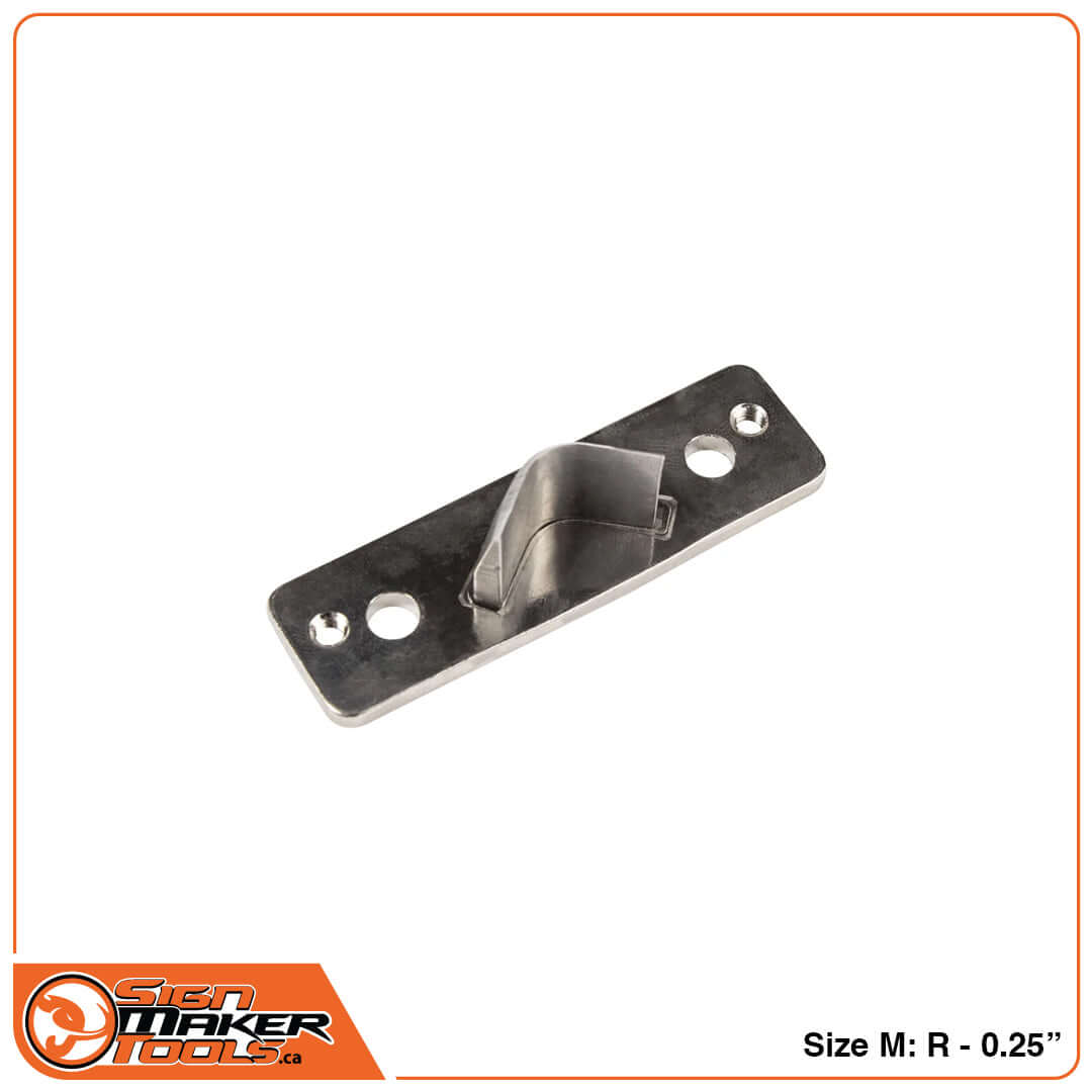 Replacement blade with 0.25 inch radius for precision edge rounding