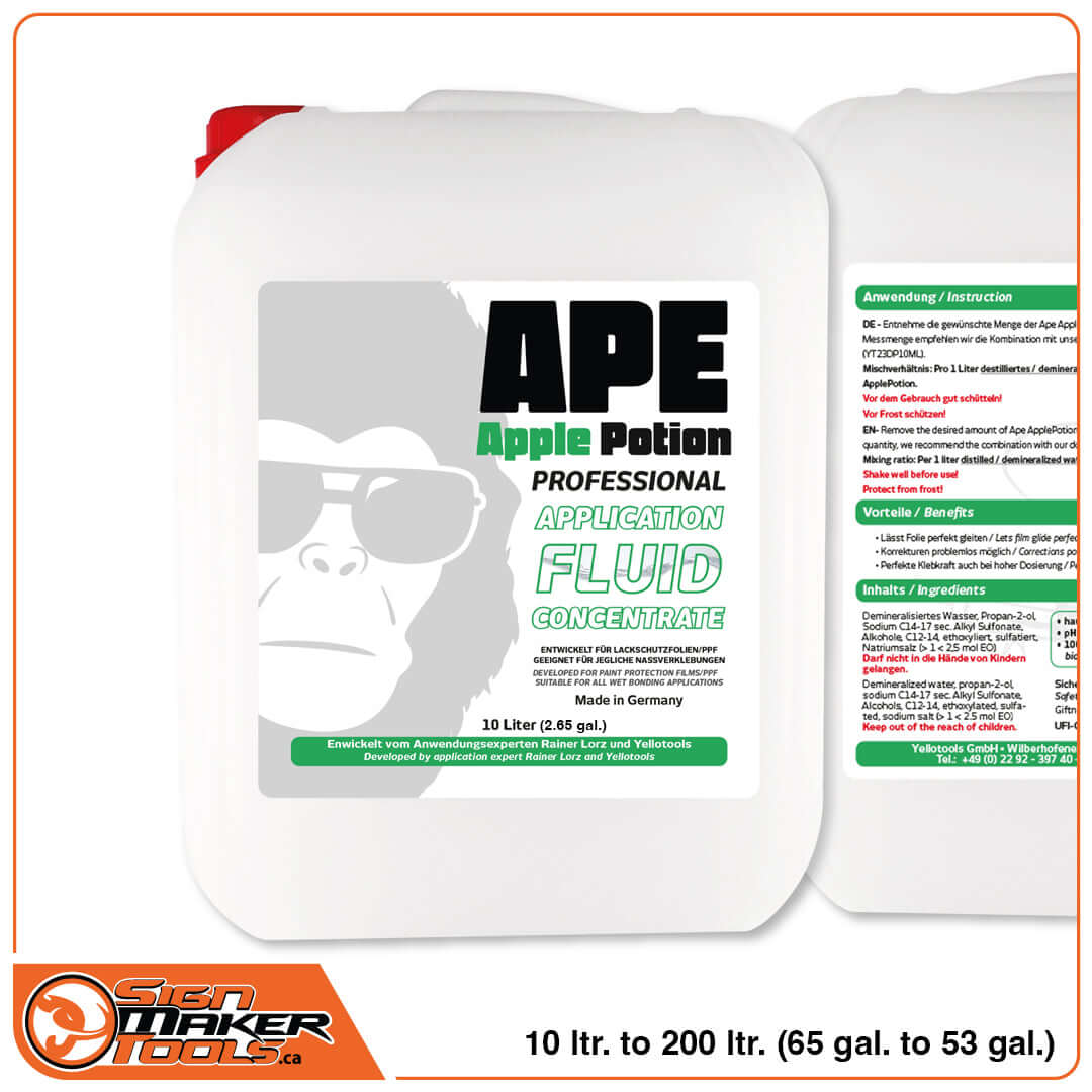 APE ApplePotion 10L professional application fluid concentrate for paint protection films