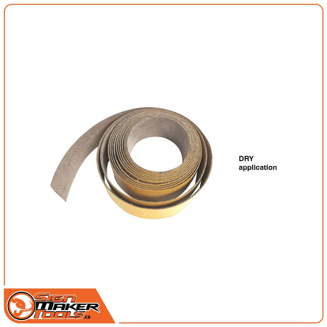 Roll of MicroFine replacement strip for dry squeegee application