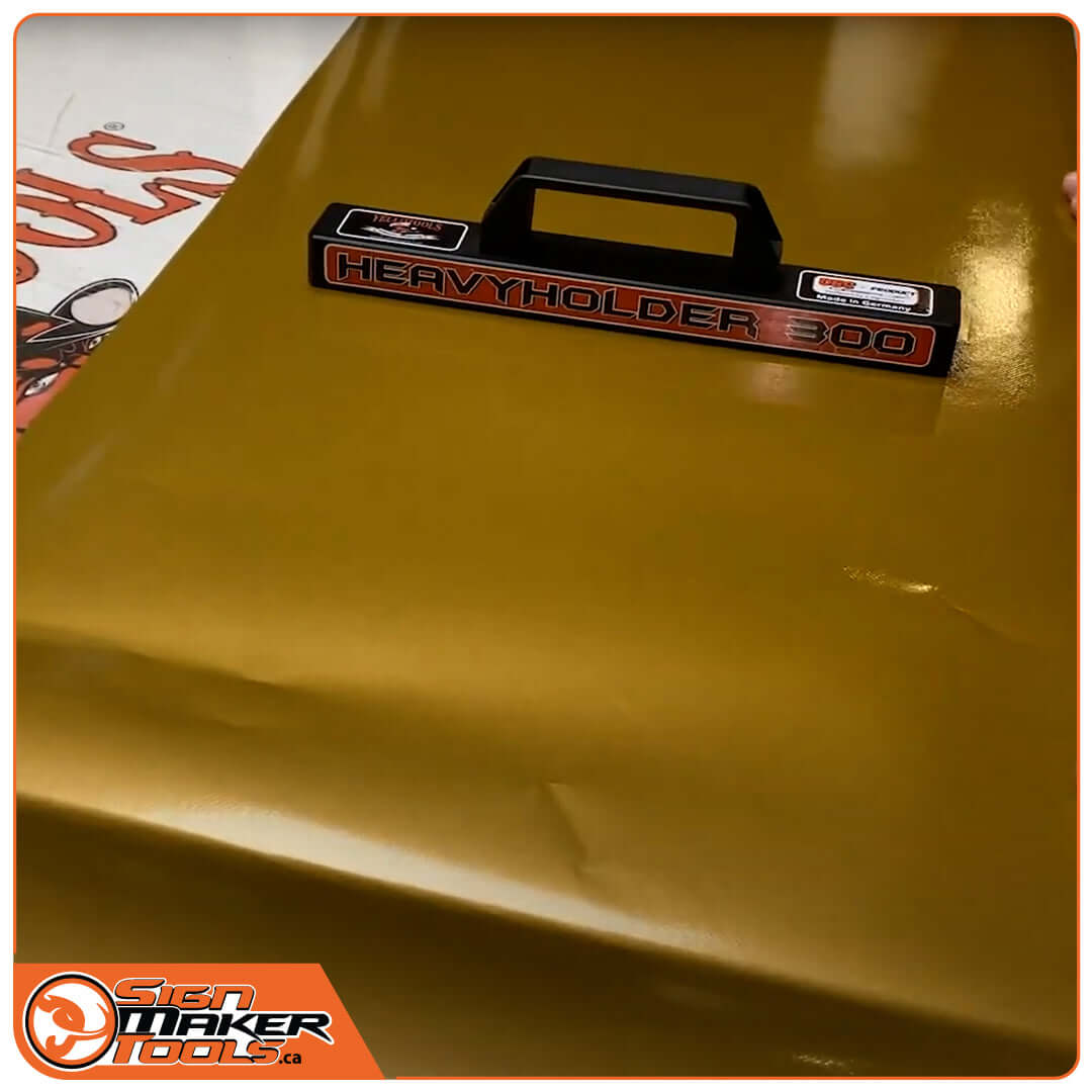 HeavyHolder 300 securely holding application material in place
