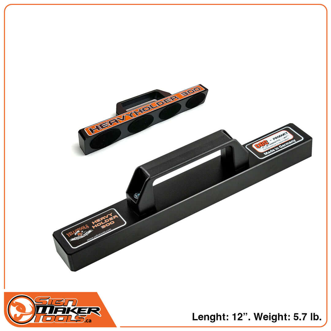 HeavyHolder application weight bar with ergonomic handle and anti-slip pads