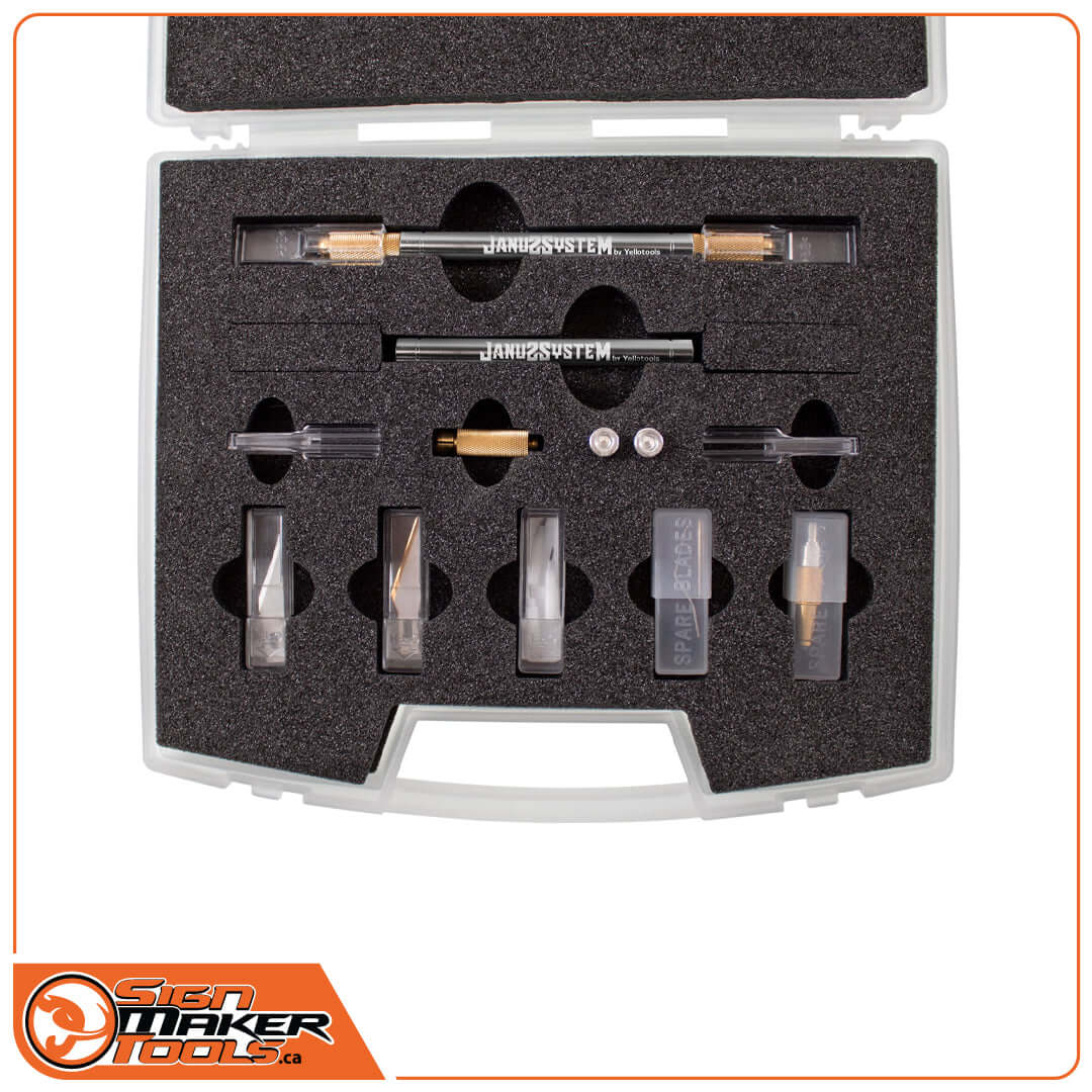 Janus System complete tool kit organized in protective foam carry case