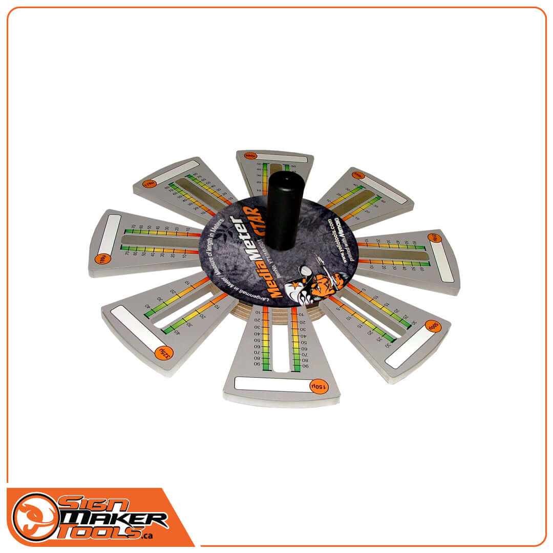 MediaMeter Star roll length gauge fully assembled for accurate media measurement