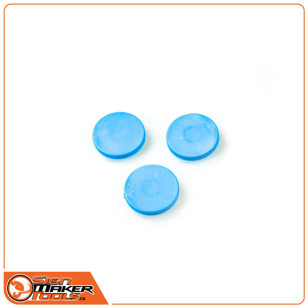 Blue replacement pads for EasyEdge FLEXI corner rounding tool