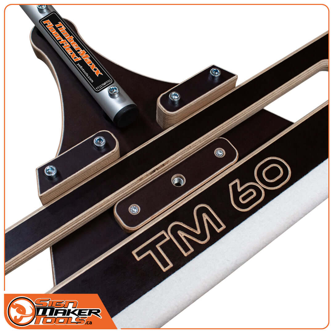 TimberMAXX bracket and felt edge squeegee with TM 60 marking