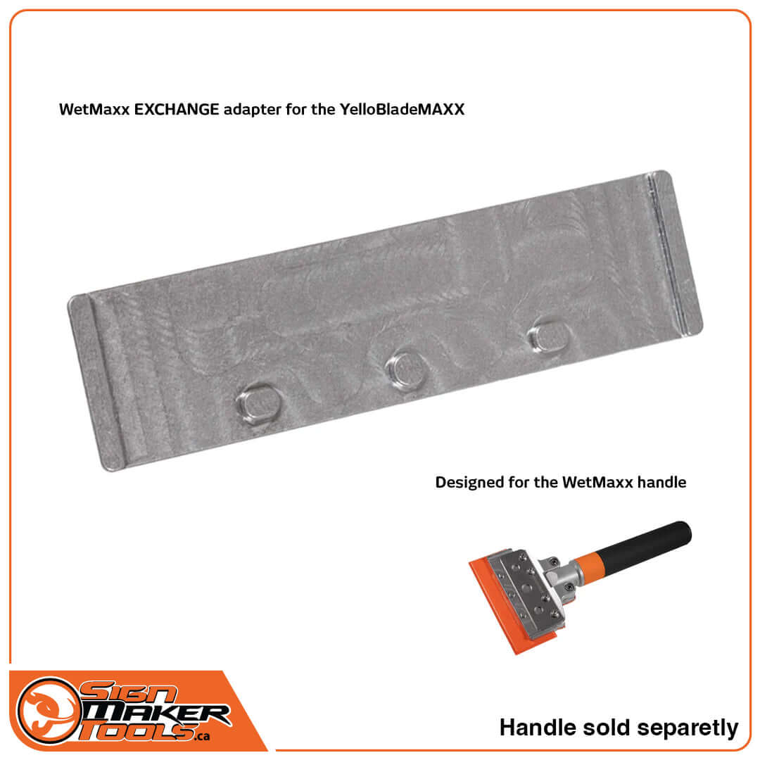 WetMaxx EXCHANGE adapter plate for YelloBlade Maxx with handle compatibility