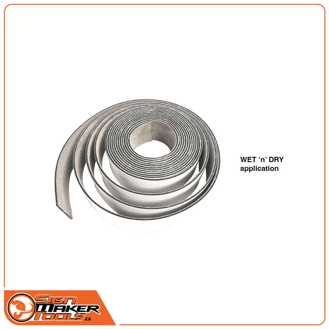 Roll of MicroFine replacement strip for wet and dry squeegee applications