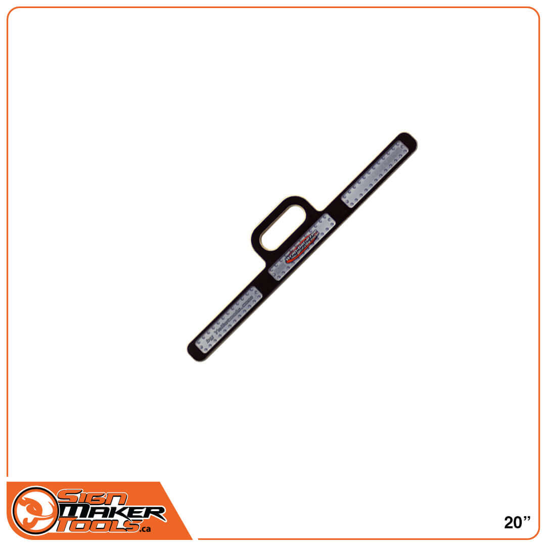 Wrap-Bar-Ezee 20 inch car vinyl pre-tensioning tool with handle, on white background