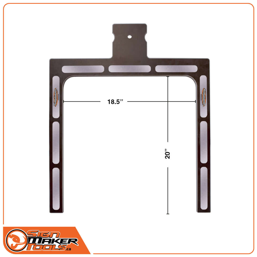 Wrap-U-Ezee Slide-In frame dimensions: 18.5 inches wide by 20 inches tall