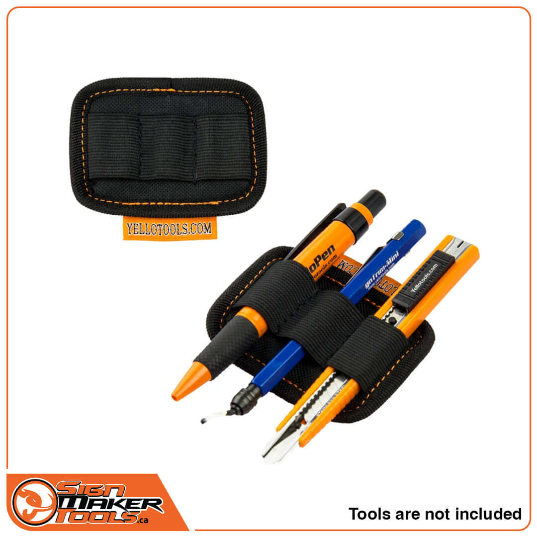 YelloGear Flex Plate with three elastic holders for small tools and accessories