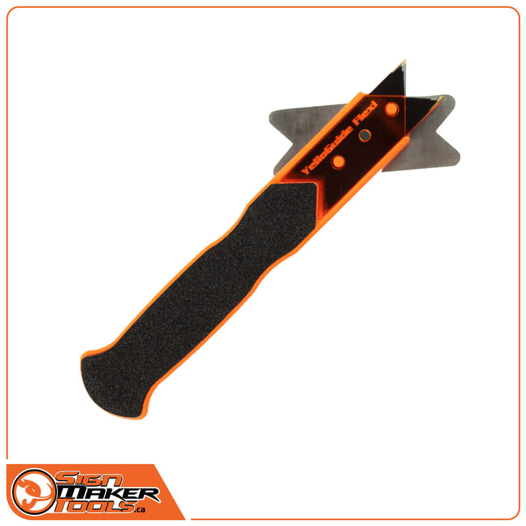 YelloGuide Flexi2 tool showcasing the durable build and unique blade design